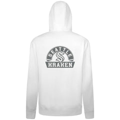 Seattle Kraken Levelwear Podium Banner Arch Full-Zip Hoodie - White | NHL near me