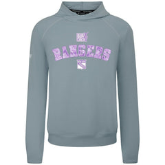 New York Rangers Levelwear Hockey Fights Cancer Mandate Tri-Blend Hoodie - Gray | NHL sale