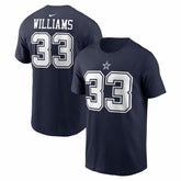 Javonte Williams Dallas Cowboys Name & Number T-Shirt - Navy - Nike