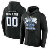 Los Angeles Dodgers 2025 World Series Champions Custom Name & Number Hoodie Near Me