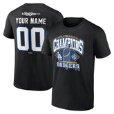 Los Angeles Dodgers 2025 World Series Champions Custom Name & Number T-Shirt Outlet