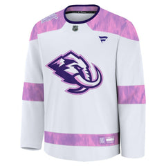Utah Mammoth Fanatics Hockey Fights Cancer Survivor Practice Jersey - White | Fanatics near me