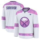Buffalo Sabres Fanatics Hockey Fights Cancer Survivor Practice Jersey - White | Fanatics Lifestyle