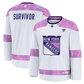 New York Rangers Fanatics Hockey Fights Cancer Survivor Practice Jersey - White | Fanatics on sale