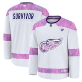 Detroit Red Wings Fanatics Hockey Fights Cancer Survivor Practice Jersey - White | Fanatics near me
