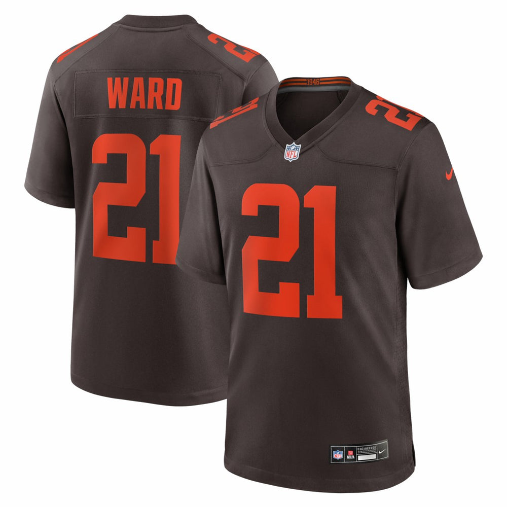 Denzel Ward Cleveland Browns Alpha Dawg Game Jersey - Brown - Nike