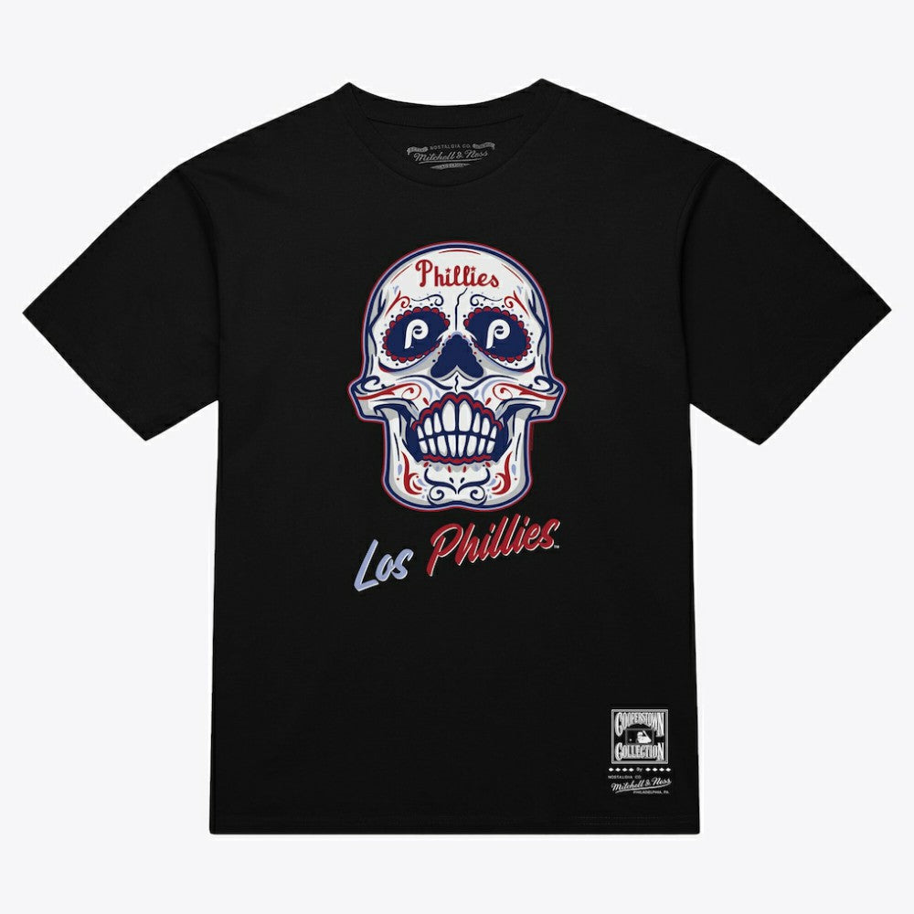 Philadelphia Phillies Mitchell & Ness Women's Sugar Skull Boxy T-Shirt Online