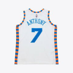 Mitchell & Ness Carmelo Anthony New York Knicks 2015-16 Hardwood Classics Authentic Jersey White