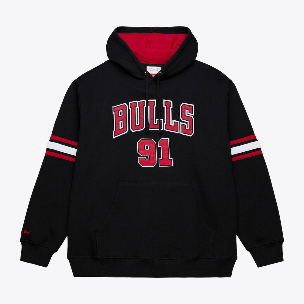 Mitchell & Ness Dennis Rodman Chicago Bulls Name & Number Hoodie Black