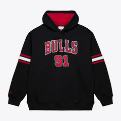Mitchell & Ness Dennis Rodman Chicago Bulls Name & Number Hoodie Black