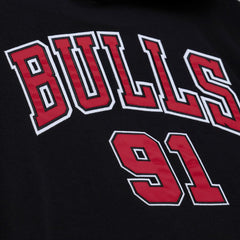 Mitchell & Ness Dennis Rodman Chicago Bulls Name & Number Hoodie Black
