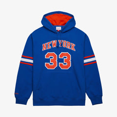 Mitchell & Ness Patrick Ewing New York Knicks Name & Number Hoodie Blue