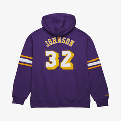 Mitchell & Ness Magic Johnson Los Angeles Lakers Name & Number Hoodie Purple