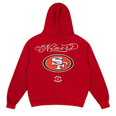 San Francisco 49ers Born x Raised Unisex Fine Line Hoodie - Scarlet - NFL