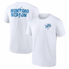 Detroit Lions Hunting Season T-Shirt - White - NFL