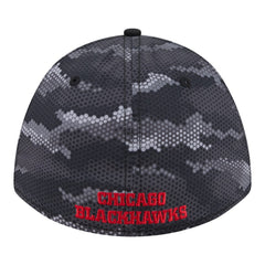 Chicago Blackhawks New Era Zero Dark 39THIRTY Flex Hat - Black | New Era sale