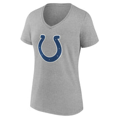 Indianapolis Colts Women's Team Authentic Personalized Name & Number V-Neck T-Shirt - Gray - NFL