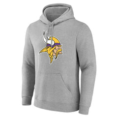 Minnesota Vikings Team Authentic Personalized Name & Number Hoodie - Gray - NFL