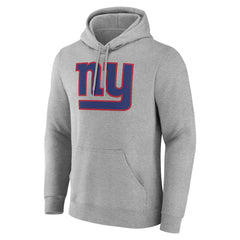 New York Giants Team Authentic Personalized Name & Number Hoodie - Gray - NFL