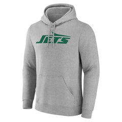 New York Jets Team Authentic Personalized Name & Number Hoodie - Gray - NFL