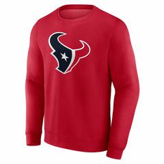 Houston Texans Team Authentic Personalized Name & Number Sweatshirt - Red - NFL