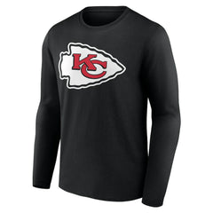 Kansas City Chiefs Team Authentic Personalized Name & Number Long Sleeve T-Shirt - Black - NFL