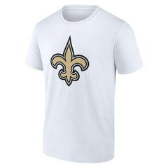 New Orleans Saints Team Authentic Personalized Name & Number T-Shirt - White - NFL