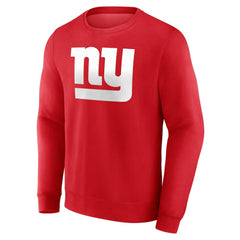 New York Giants Team Authentic Personalized Name & Number Sweatshirt - Red - NFL
