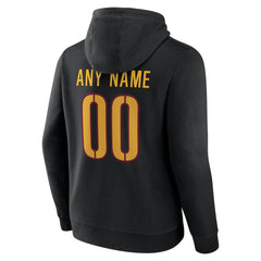 Washington Commanders Team Authentic Personalized Name & Number Hoodie - Black - NFL