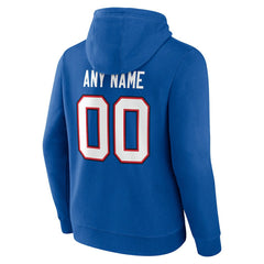 Buffalo Bills Team Authentic Personalized Name & Number Hoodie - Royal - NFL