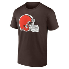 Cleveland Browns Team Authentic Personalized Name & Number T-Shirt - Brown - NFL