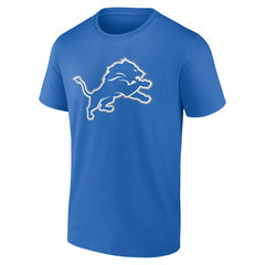 Detroit Lions Team Authentic Personalized Name & Number T-Shirt - Blue - NFL