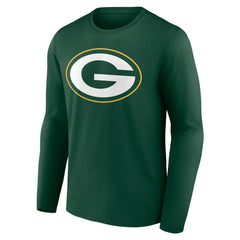 Green Bay Packers Team Authentic Personalized Name & Number Long Sleeve T-Shirt - Green - NFL