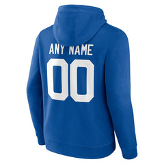 Indianapolis Colts Team Authentic Personalized Name & Number Hoodie - Royal - NFL