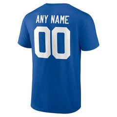 Indianapolis Colts Team Authentic Personalized Name & Number T-Shirt - Royal - NFL