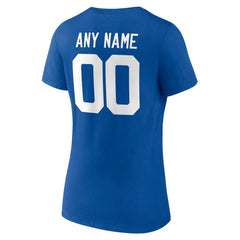 Indianapolis Colts Women's Team Authentic Personalized Name & Number V-Neck T-Shirt - Royal - NFL