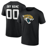 Jacksonville Jaguars Team Authentic Personalized Name & Number T-Shirt - Black - NFL