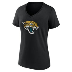 Jacksonville Jaguars Women's Team Authentic Personalized Name & Number V-Neck T-Shirt - Black - NFL