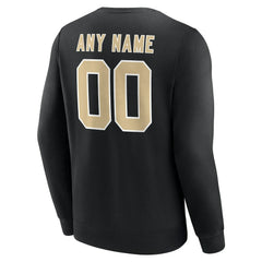 New Orleans Saints Team Authentic Personalized Name & Number Sweatshirt - Black - NFL