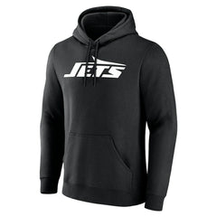 New York Jets Team Authentic Personalized Name & Number Hoodie - Black - NFL