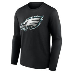 Philadelphia Eagles Team Authentic Personalized Name & Number Long Sleeve T-Shirt - Black - NFL