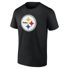 Pittsburgh Steelers Team Authentic Personalized Name & Number T-Shirt - Black - NFL