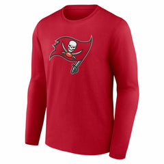 Tampa Bay Buccaneers Team Authentic Personalized Name & Number Long Sleeve T-Shirt - Red - NFL