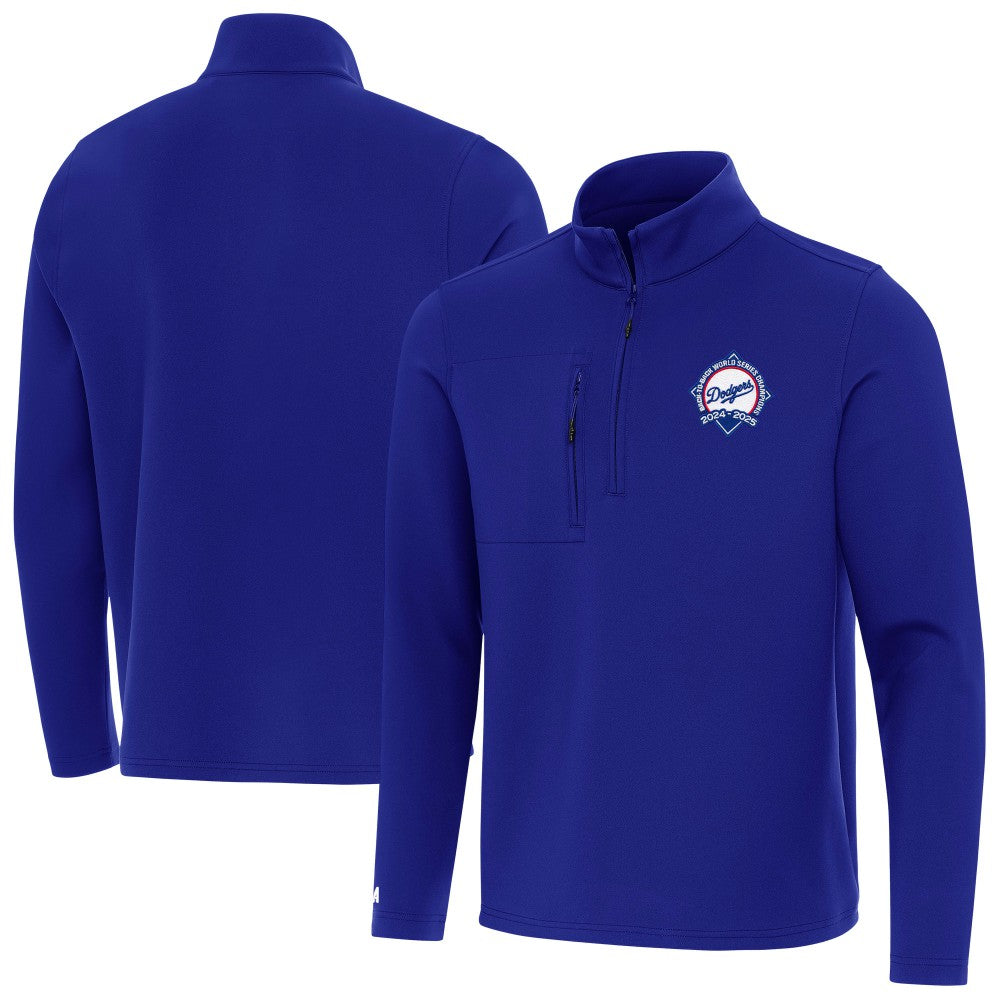 Los Angeles Dodgers Antigua Back-to-Back World Series Champions Insider Quarter-Zip Pullover Outlet