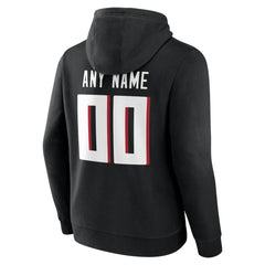 Atlanta Falcons Big & Tall Team Authentic Custom Hoodie - Black - NFL