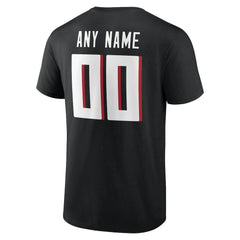 Atlanta Falcons Big & Tall Team Authentic Custom T-Shirt - Black - NFL