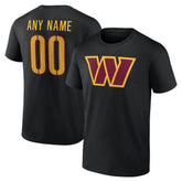 Washington Commanders Big & Tall Team Authentic Custom T-Shirt - Black - NFL