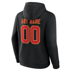 Kansas City Chiefs Big & Tall Team Authentic Custom Hoodie - Black - NFL