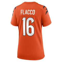 Joe Flacco Cincinnati Bengals Women's Alternate Game Jersey - Orange - Nike