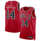 Nike Matas Buzelis Chicago Bulls Unisex Swingman Player Jersey Icon Editi- Red